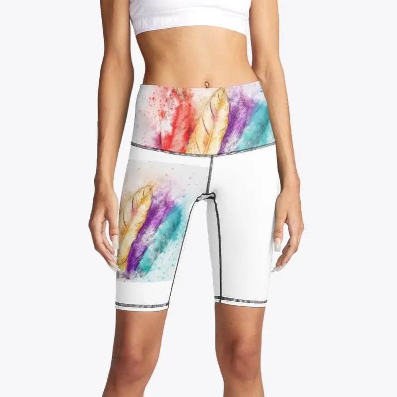 Feather Design Shorts