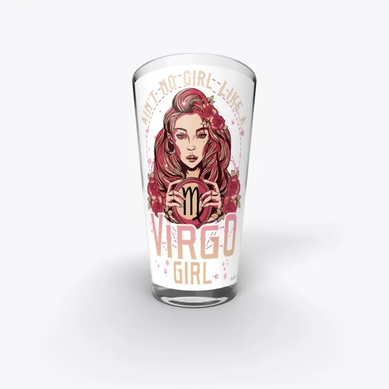 Virgo Girl Pint Glass